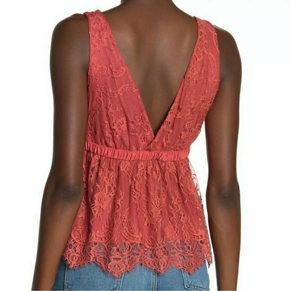 FREE PEOPLE Chante Lace Tie Tank Top Camisole - Picture 2 of 10